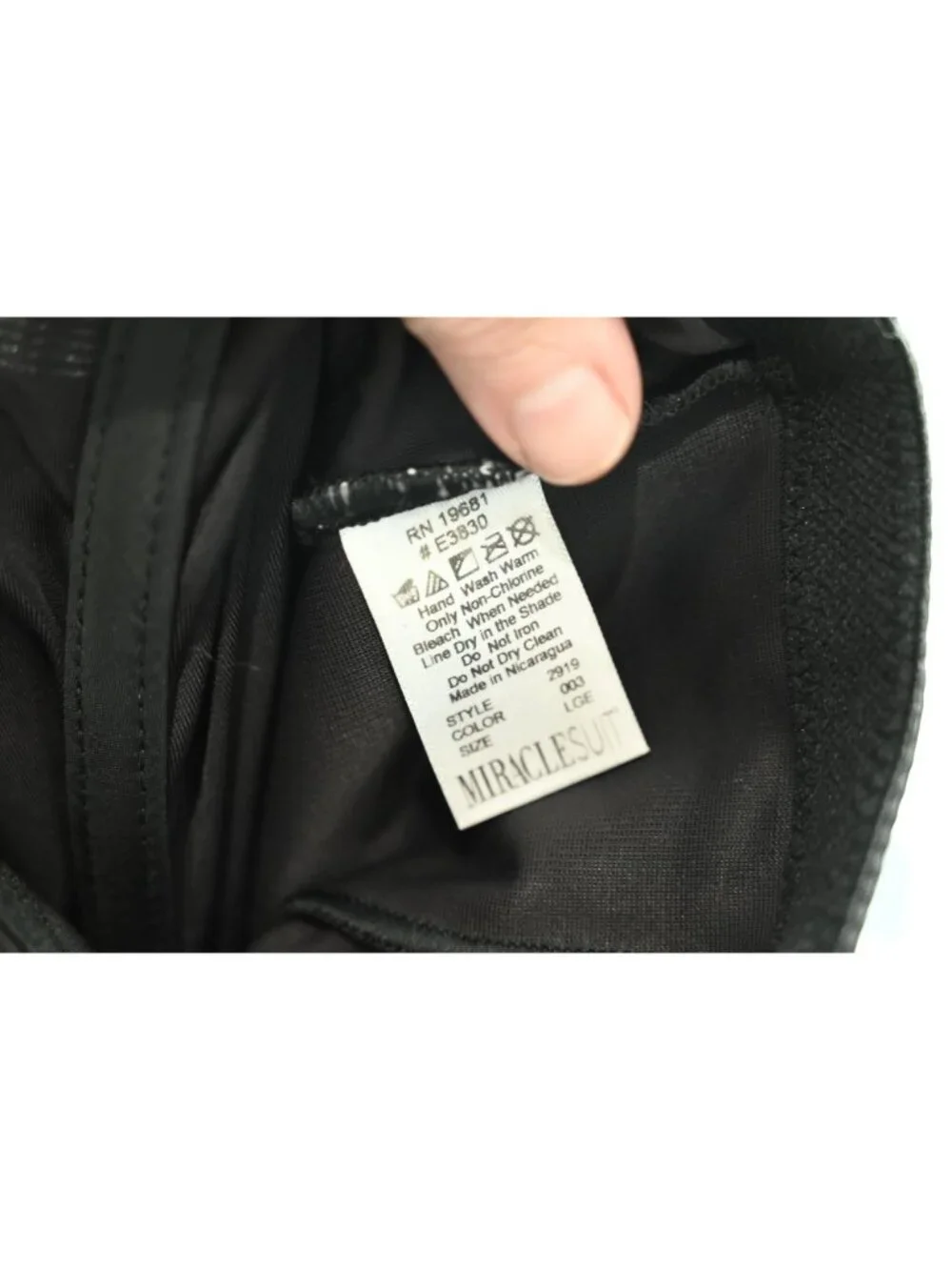 Miraclesuit Shape Away High-Waist Thigh Slimmer Sz L Black Firm Control 2919